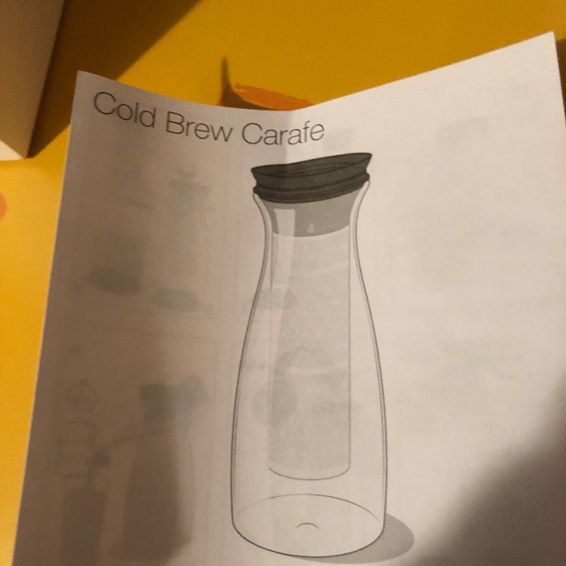 Cold Brew Carafe mit 4 Becher 