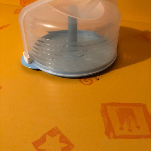 Kleiner Tortenbehälter CD's